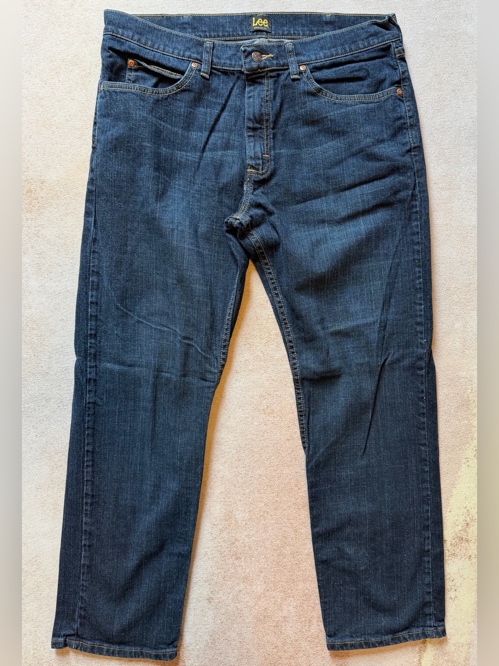 Lee Men's Dark Wash Straight Jeans - 36X30